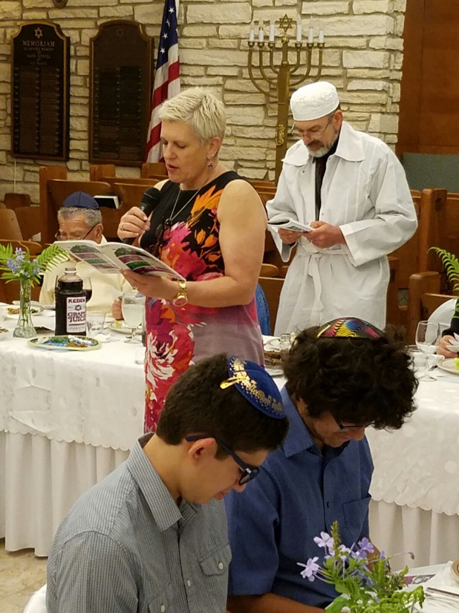 Abby Warshowsky Reading from the Haggadah