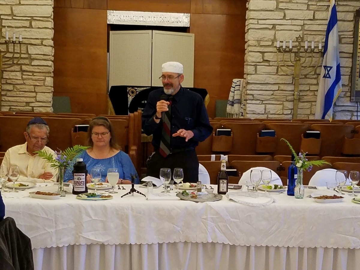 Rabbi Joseph Welocming Everyone
